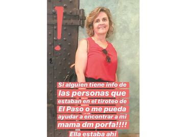 María Eugenia iba de paso a la plaza, pero murió en el tiroteo
