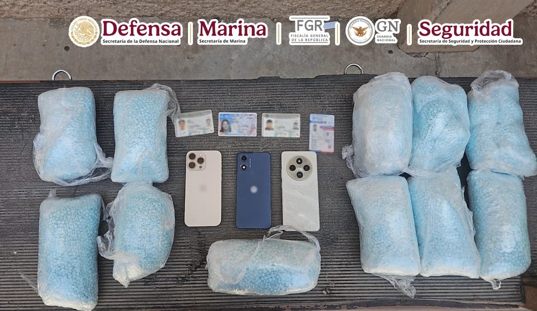 Detienen por tráfico de fentanilo. Foto: Especial