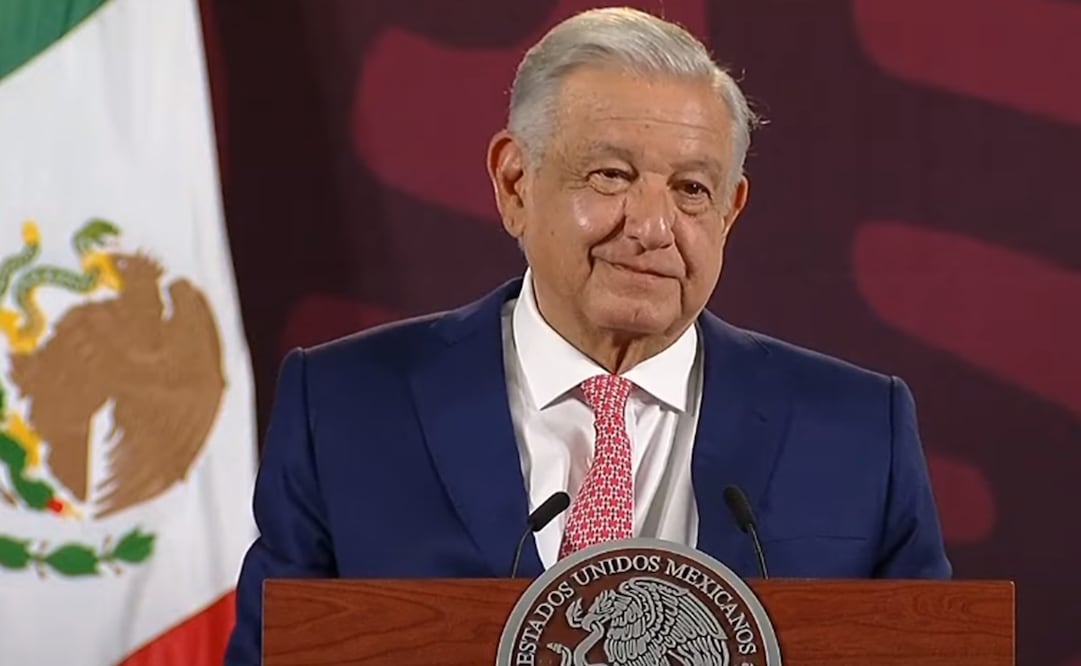 López Obrador en su mañanera del 9 de abril. Foto: Especial