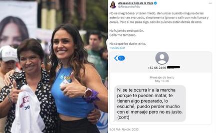 Alessandra Rojo de la Vega: La vez que la candidata a la alcaldía Cuauhtémoc denunció posible atentado previo a marcha 25N