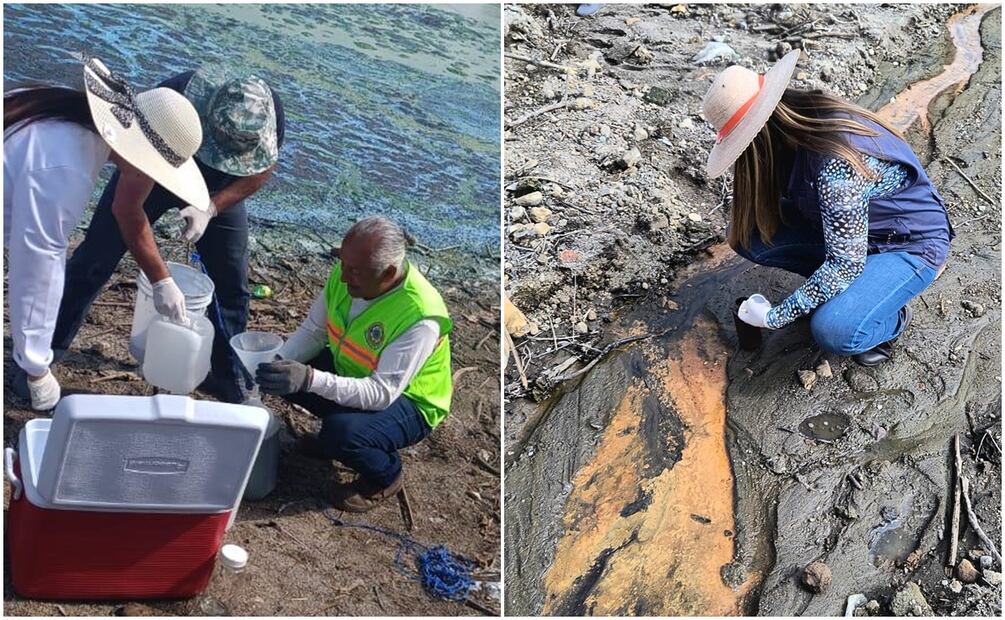 Analizan contaminantes de Presa Madín luego de algunos reportes ciudadanos. Foto: Especial