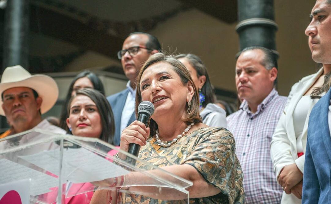 Xóchitl Gálvez en conferencia de prensa. Foto: Archivo/EL UNIVERSAL