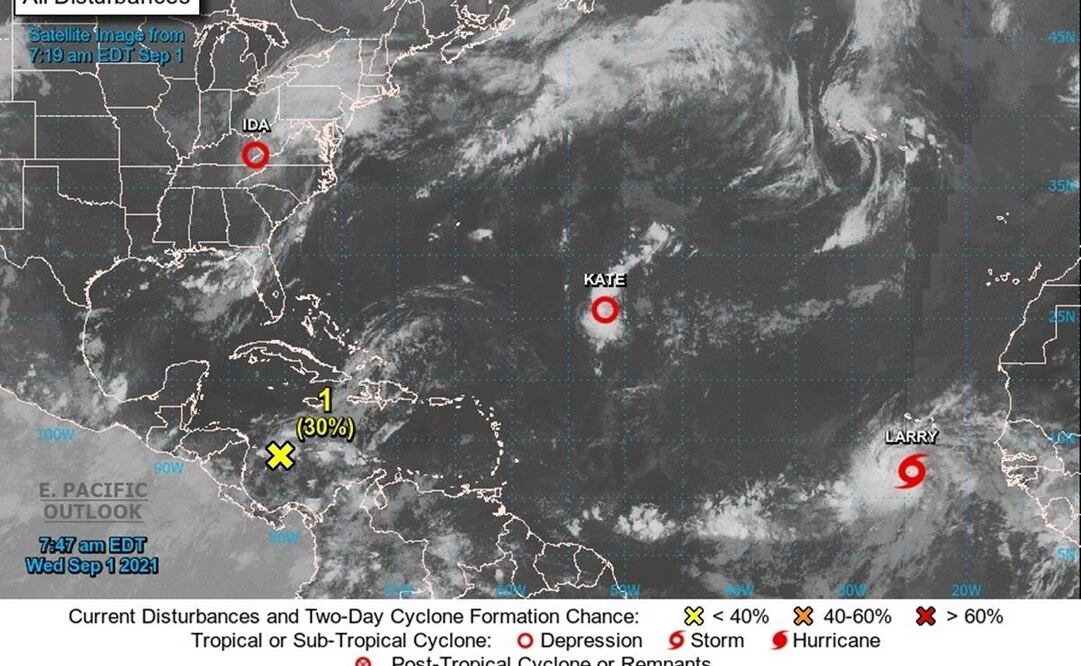 La actividad de ciclones tropicales en la cuenca atlántica durante agosto pasado fue "por encima de lo normal", según el NHC. Foto: EFE