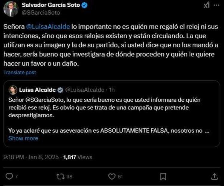 Tuit de Salvador García Soto. Foto: Captura de pantalla