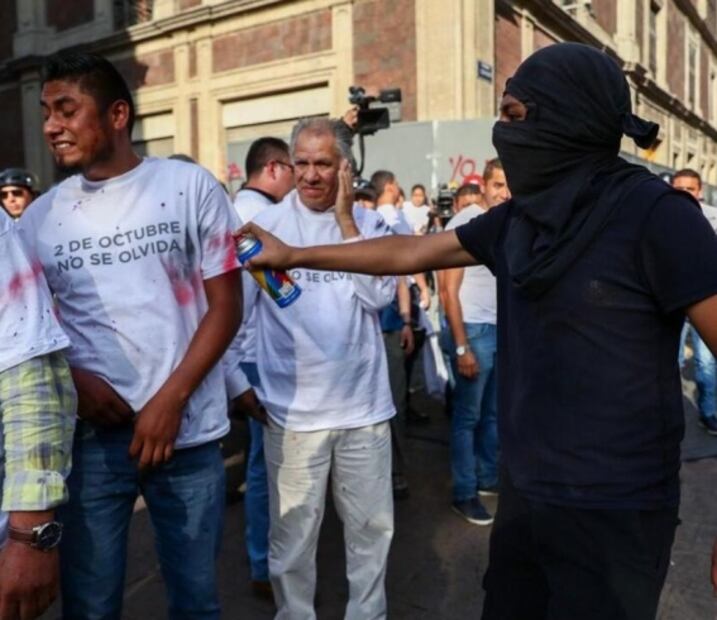 El Cinturón de Paz en la marcha del 2 de octubre, en fotos y videos