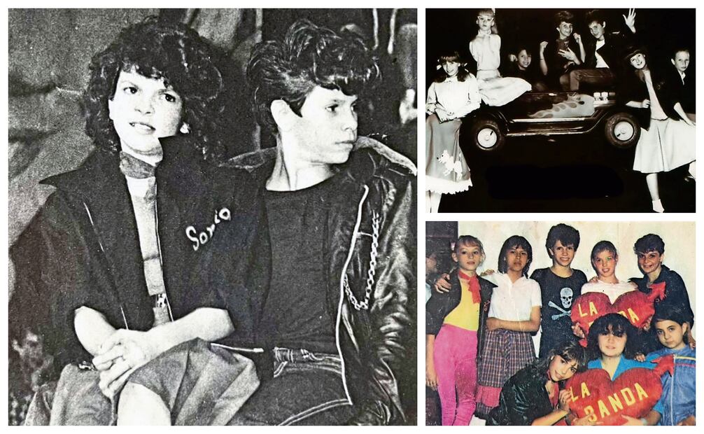 En 1984, dos años después de su fundación, Timbiriche protagonizó Vaselina , musical que fue bien recibido por el público y del que surgió un disco. Fotos: Gou Producciones