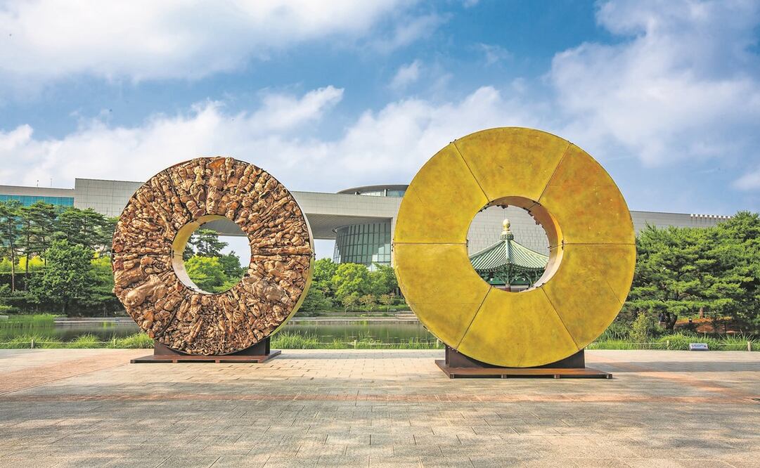 La obra de Javier Marín muestra la parte contemporánea del arte mexicano, y contrasta con el arte prehispánico que ofrece Aztecas. Foto: Javier Marín