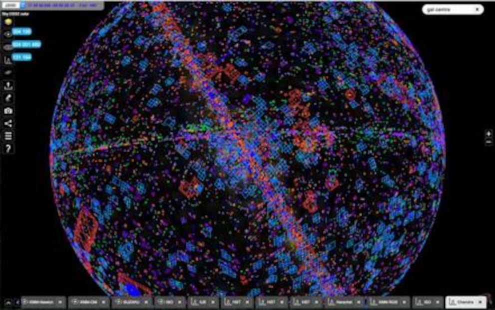 Un atlas estelar permite hacer zoom en todo el firmamento