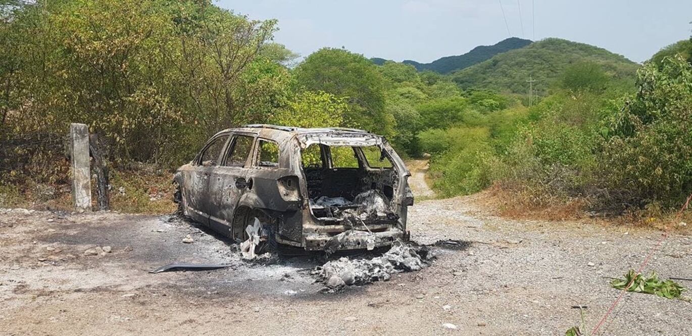 En otro hecho, roban y calcinan una camioneta de una funcionaria de la Fiscalía General del Estado. Foto: Especial