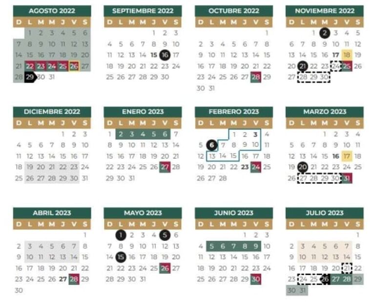 ¿Hay puente por el 5 de febrero? Esto dice el Calendario SEP 2023