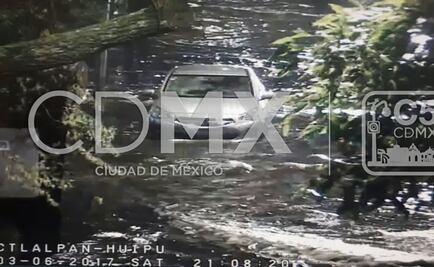 Suman 3 anegaciones y 6 encharcamientos por lluvias al sur de CDMX
