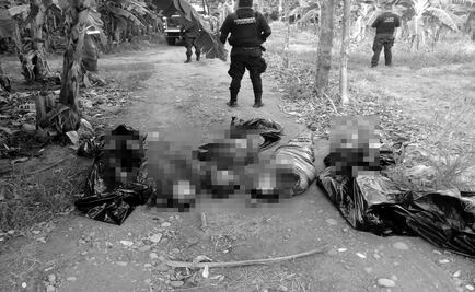 Arrojan cinco cuerpos en norte de Veracruz