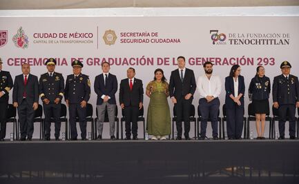 Clara Brugada anuncia aumento salarial del 9% a policías; se gradúan 256 elementos de seguridad