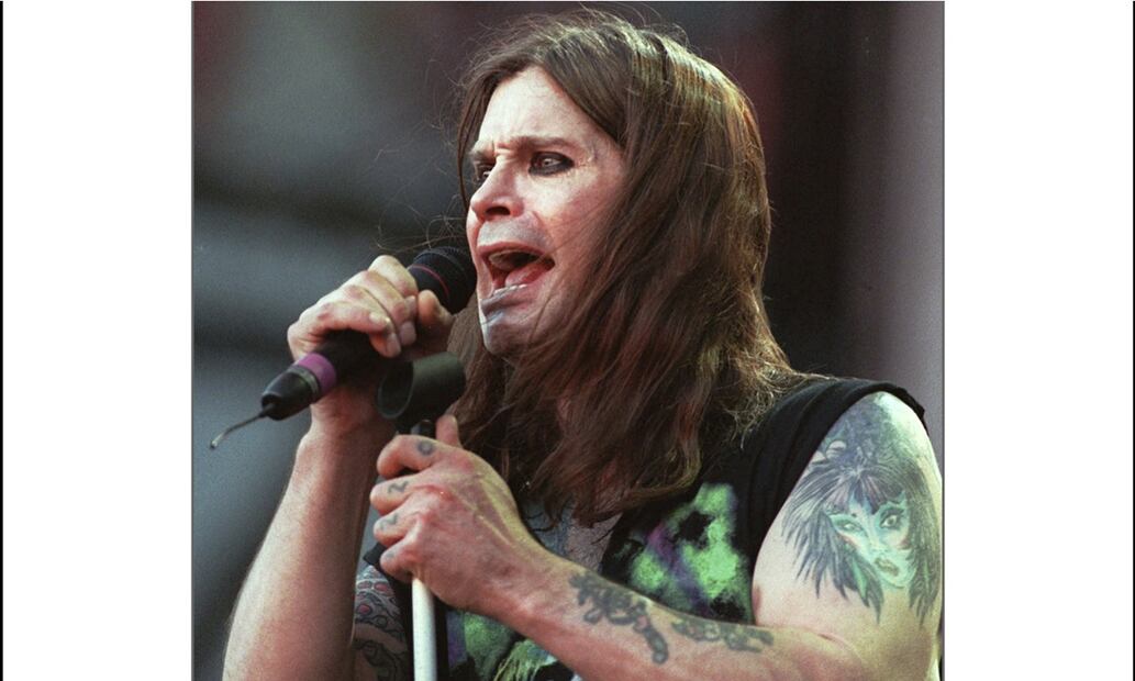 Osbourne se presentó con Black Sabbath en el Ozzfest en Meadowlands en East Rutherford, Nueva Jersey, el 15 de junio de 1997. Foto: AP