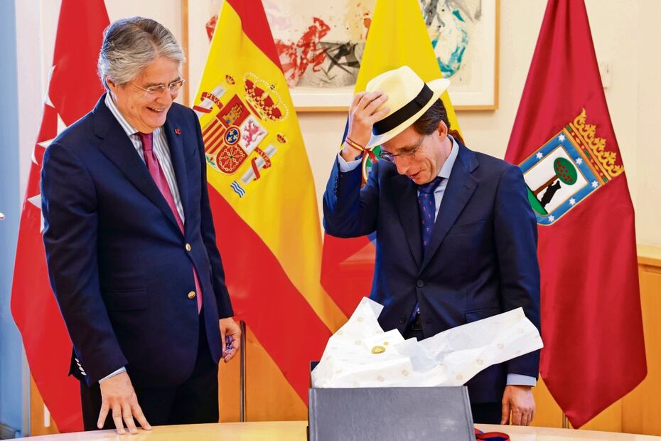 El presidente de Ecuador, Guillermo Lasso, también hizo parada en Madrid y se reunió con el alcalde José Luis Martínez-Almeida. Foto: Miguel A. Pedrera / EFE
