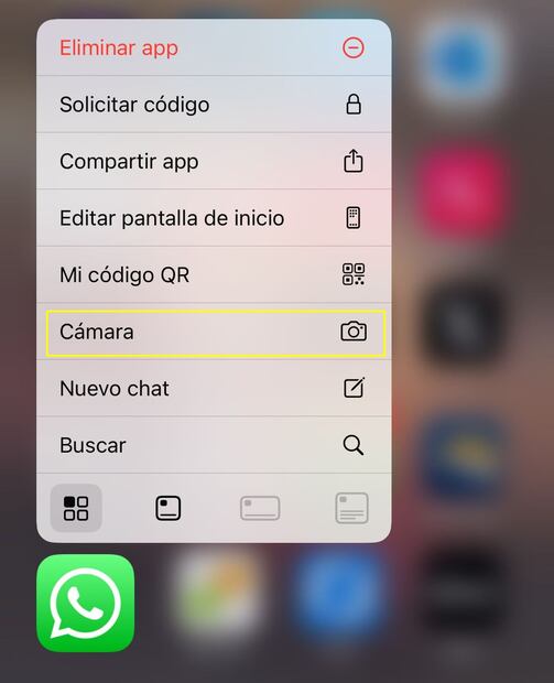 Estos son los pasos a seguir para entrar a la cámara secreta de WhatsApp. Foto: Captura de pantalla