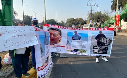 Familiares de elemento de la Guardia Nacional bloquean Av. Insurgentes Sur por su desaparición