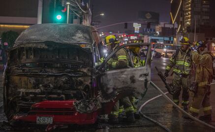 Continúan actos de terrorismo en BC; suman más de 40 unidades quemadas