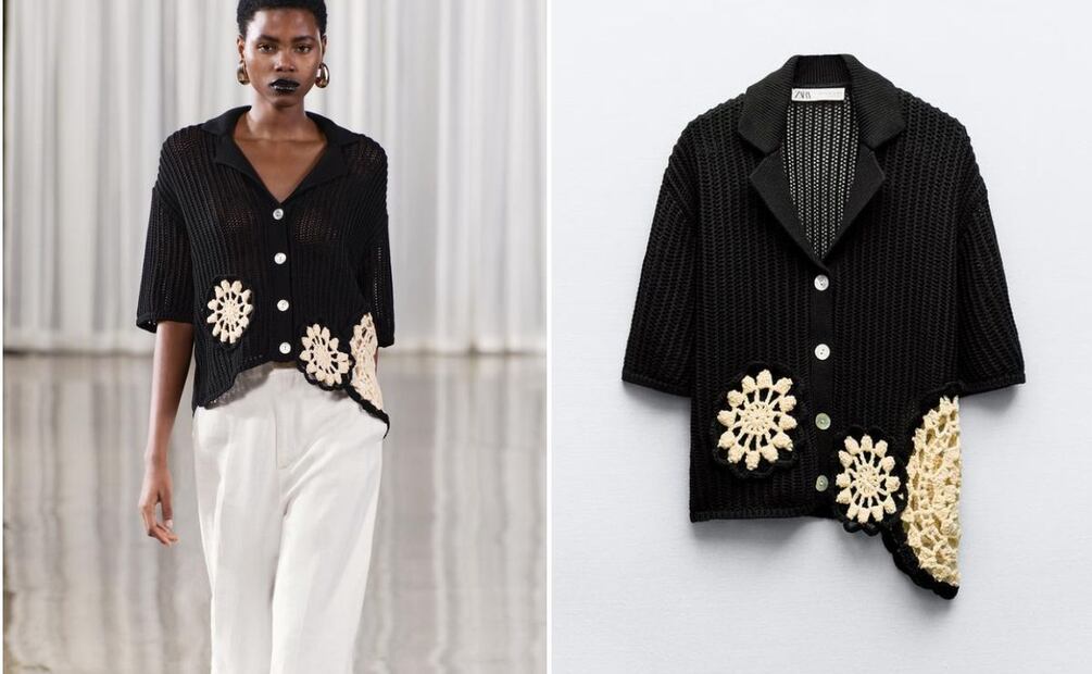 La playera polo está en tendencia y se puede lucir de crochet. Foto: Especial