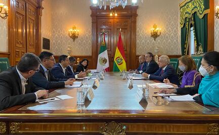 AMLO concluye reunión con presidente de Bolivia en Palacio Nacional 