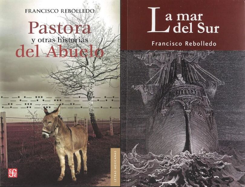 Portadas de Pastora y otras historias del abuelo y La mar del Sur.