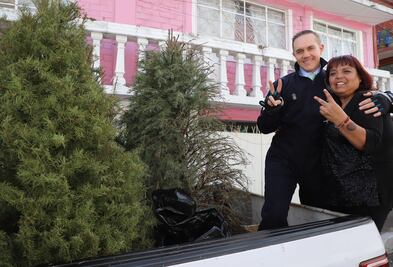 Cuajimalpa arranca programa de recolección de árboles de Navidad