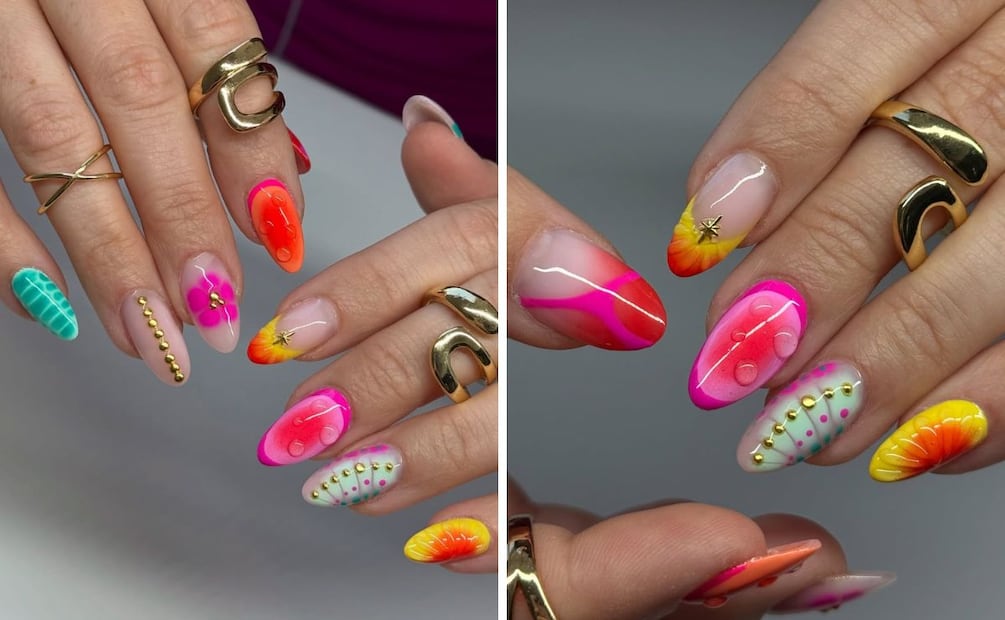 Las uñas con relieve siguen en tendencia. Foto: Especial. Instagram