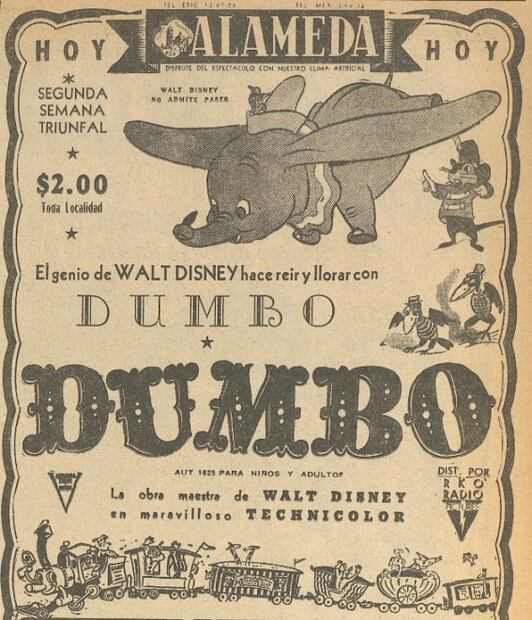 "Dumbo", el elefantito de orejas grandes, cumple 80 años