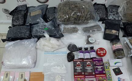 FGR asegura drogas en empresa de paquetería en Santa Catarina, Nuevo León