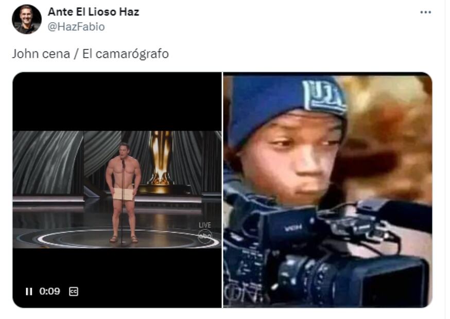 Memes premios Oscar 2024. Foto: Captura de pantalla