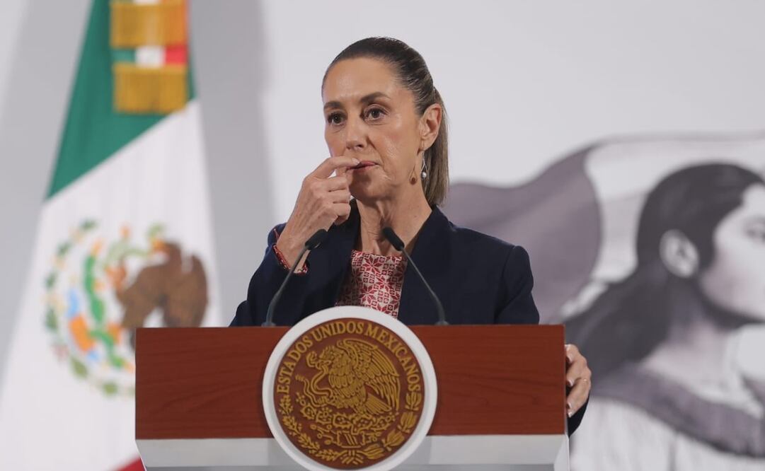 Conferencia mañanera de la presidenta Claudia Sheinbaum en el Palacio Nacional el 5 de agosto de 2025. Fotos: Gabriel Pano / EL UNIVERSAL