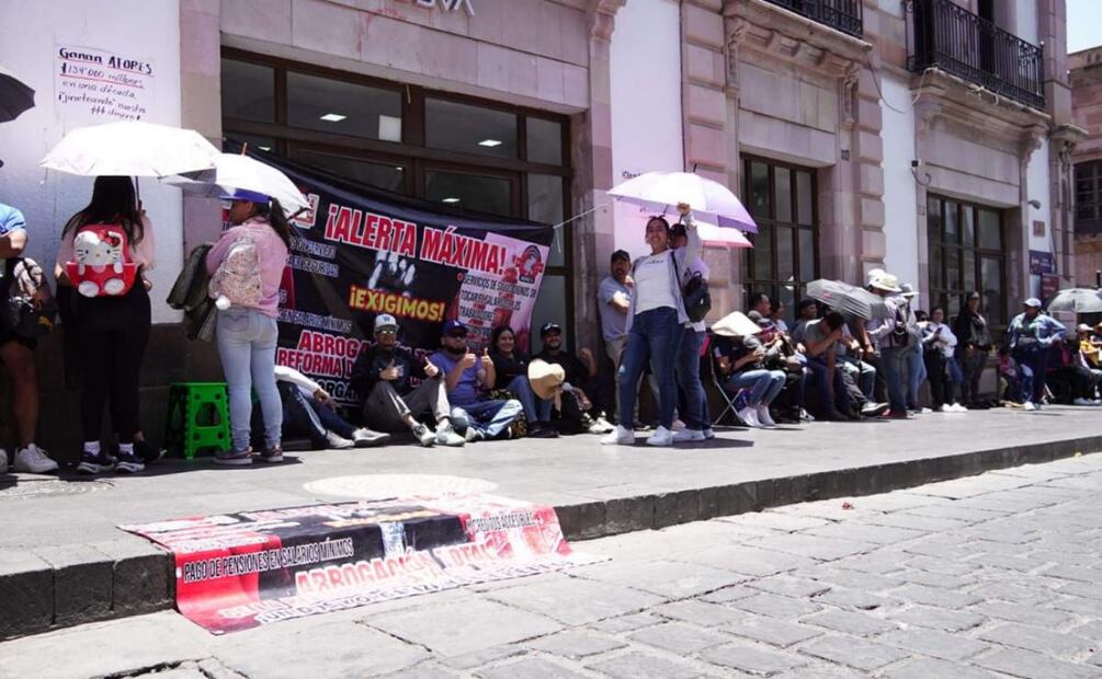 Manifestación del magisterio en Zacatecas (20/05/2025). Foto: Diana Valdez / EL UNIVERSAL