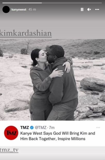 Kanye West confiesa que quiere recuperar el amor de Kim Kardashian