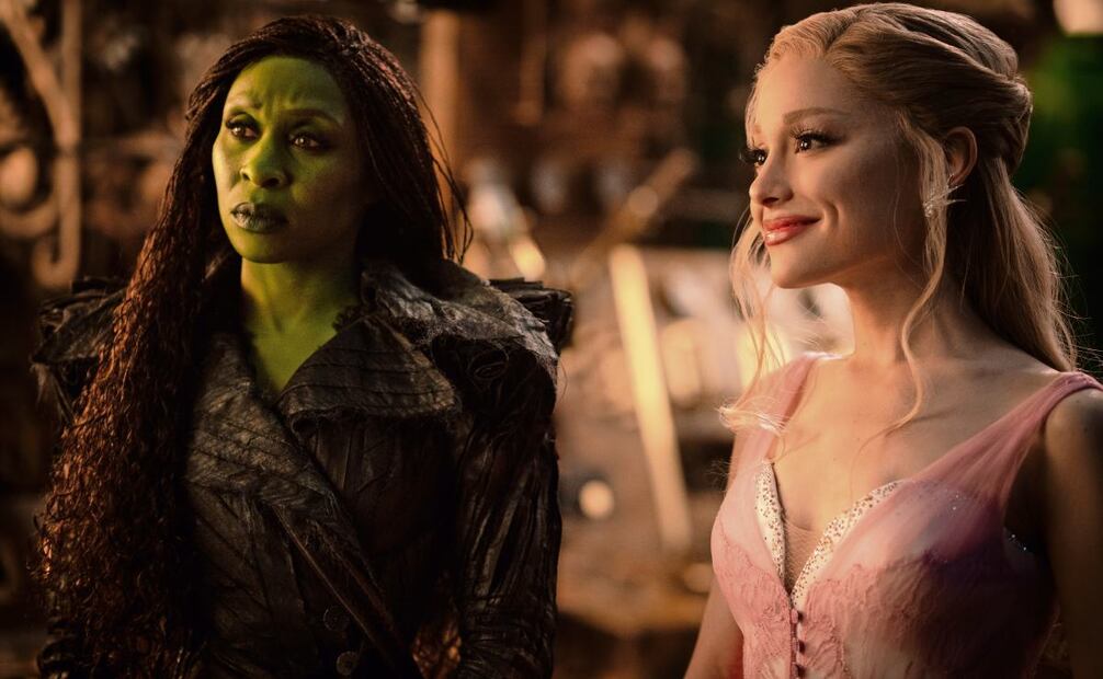 Ariana Grande y Cynthia Erivo en Wicked: For Good. Fotos: Universal Pictures y Clasos