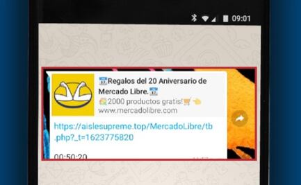 Alertan por enlace que promete regalos y dinero en plataforma de comercio electrónico