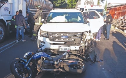 Conductora arrolla a tres motos, en Vallejo