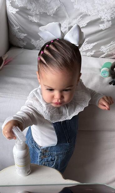 Los peinados de la hija de Mariana Rodríguez. Foto: Instagram @marianardzcantu