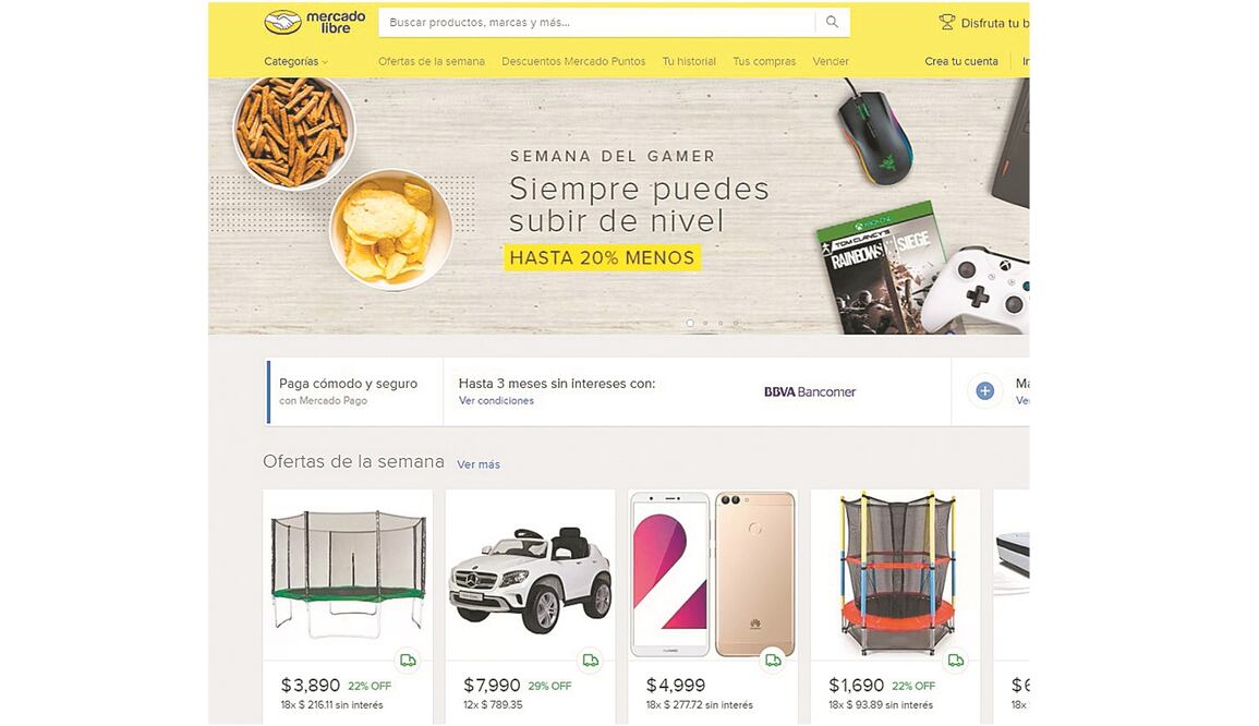 Tráfico. Mercado Libre promedió 11 millones de visitas diarias en el Hot Sale, lo que produjo un alza de 55% de compradores primerizos. Foto: ARCHIVO EL UNIVERSAL