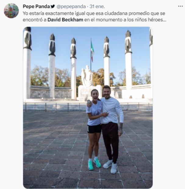 David Beckham es víctima de los memes por su visita a la CDMX
