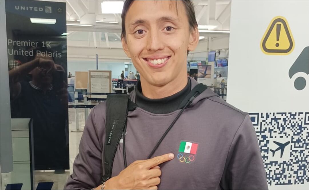 Emiliano Hernández viaja rumbo a su preparación de París 2024 / Foto: Arturo Sanguino - EL UNIVERSAL