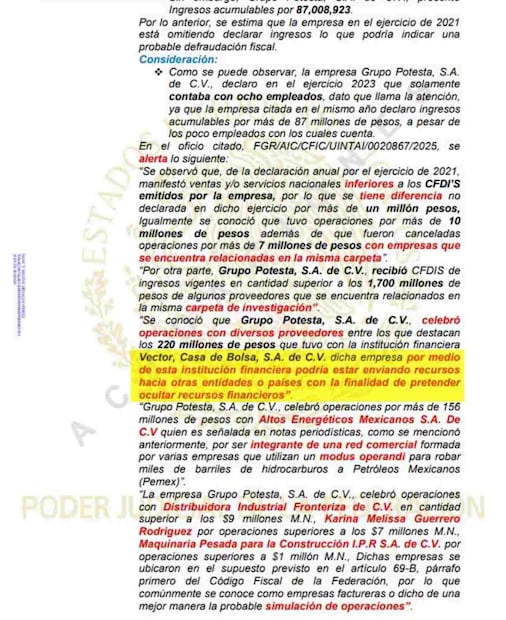 Causa penal 325/2025. Foto: Especial