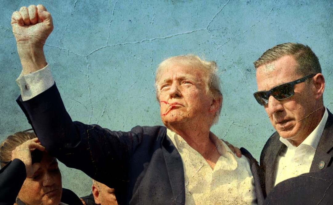 Atentado a Donald Trump. 13 de julio 2024. Agencias y fotoarte