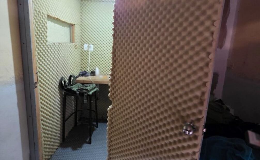 Desmantelan cabina acondicionada por célula de extorsionadores. Foto: SSPC