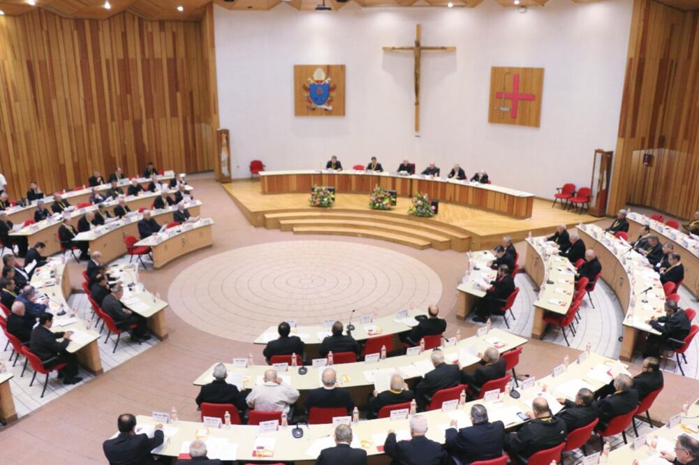 Durante la Asamblea Plenaria 104 de la Conferencia del Episcopado Mexicano se tocó el tema de los comicios del próximo año. (CEM)