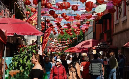 Año Nuevo Chino: Adornan el barrio para recibir a “la serpiente de madera”