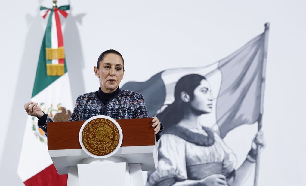 La presidenta Sheinbaum Pardo aseguró que México pagará sus cuotas, luego de que la Organización de las Naciones Unidas (ONU) señalara una deuda. Foto EFE