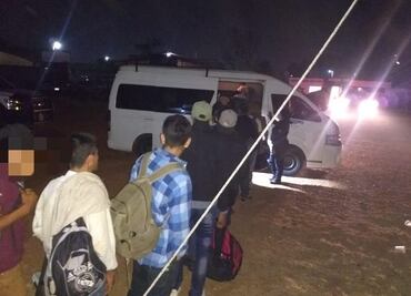 Aseguran a 60 migrantes centroamericanos en Veracruz