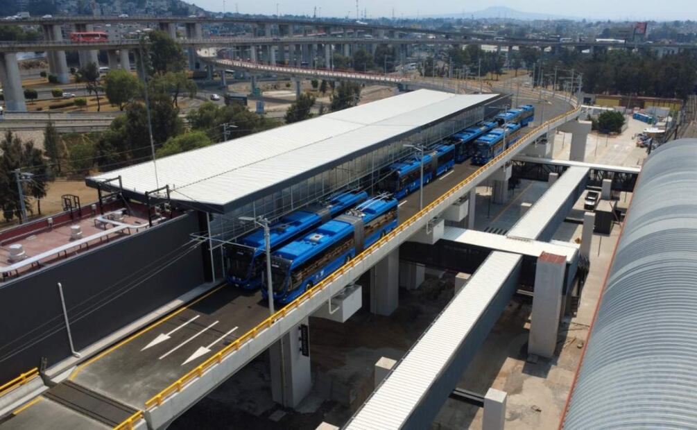 El Trolebús Elevado Chalco–Santa Marta transportará cada día a alrededor de 196 mil usuarios del Edomex y la CDMX (16/05/2025). Foto: Especial