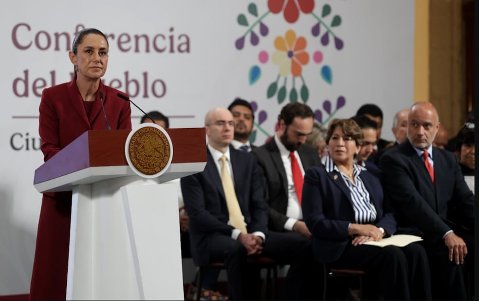 El Gobierno de México, en coordinación con autoridades estatales, presentan el Plan Integral del Oriente del Estado de México que busca promover el desarrollo sostenible de la región a través de estrategias enfocadas en mejorar la infraestructura, movilidad, salud, y vivienda para 10 millones de mexiquenses. Foto: Carlos Mejía/EL UNIVERSAL
