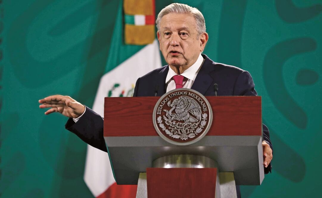 En su conferencia de prensa, el presidente Andrés Manuel López Obrador aseguró que en México se garantiza la libertad para cualquier extranjero que quiera venir al país. Foto: Diego Simón Sánchez. EL UNIVERSAL